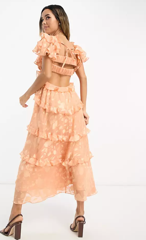 pastel oranje bruiloft
